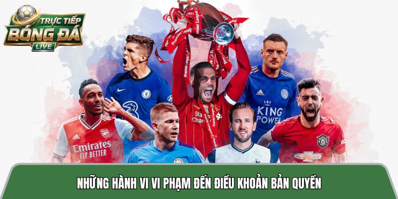 Những hành vi vi phạm đến điều khoản bản quyền