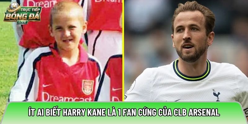 Ít ai biết Harry Kane là 1 fan cứng của CLB Arsenal